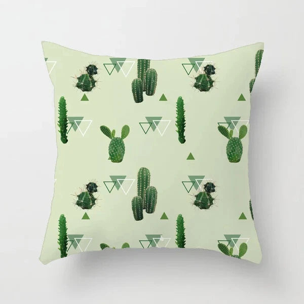 Cactus Succulent Plants Pillowcase Decor Sofa Cushion Case Bed Pillow Cover