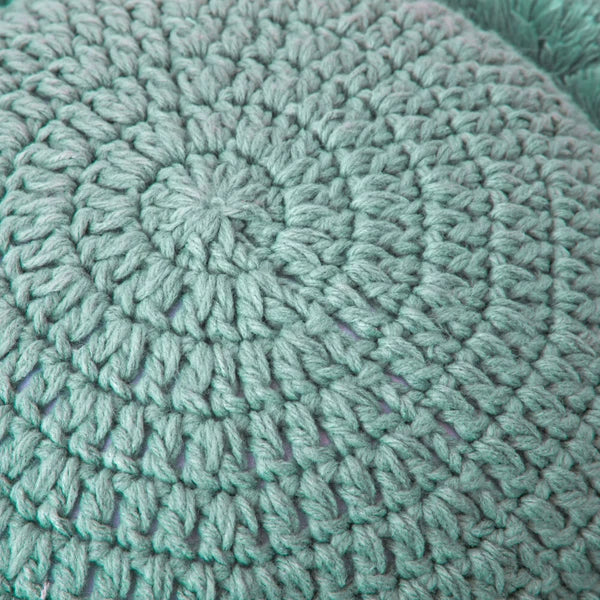 Round Knitted Waist Pillow Throw Sofa Car Office Chair Cushion Pillows Pad Decor