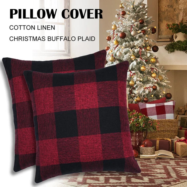 Classic Retro Farmhouse Square Cushion Cases for Sofa Bedroom Car - COVER ONLY