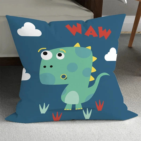 Home Room Gift Sofa Bed Chair Pillowcase Cartoon Dinosaur Pillowcase Cute