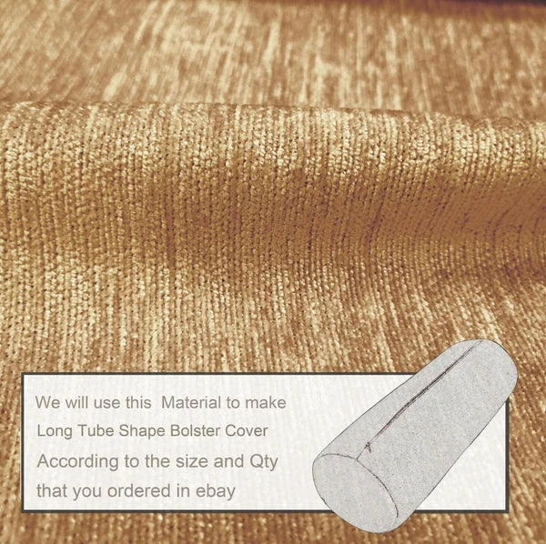 Wn15 Khaki Tan Chenille Sofa Seat Patio Bench Box Cushion Bolster Cover/Runner