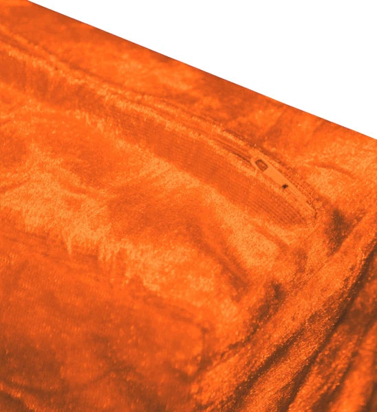 Mv100 Orange Crush Velvet Sofa Seat Patio Bench Box Cushion Bolster Cover/Runner