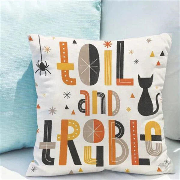 Happy Halloween Pillowcases for Bedroom Cushion Printing of Sofa Cover Car