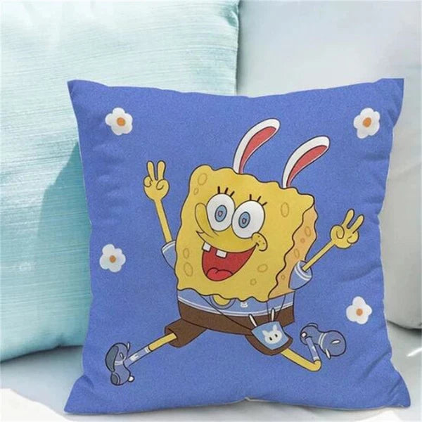 Decor S-Spongebob for Pillowcases Sofa Cushions Covers Home Decor Short Plush