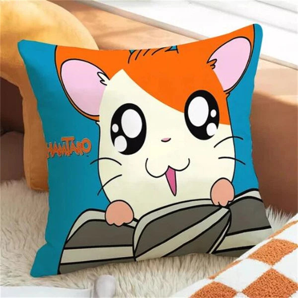 Hamtaro Decorative for Cushion Covers Pillowcase Fall Anime Pillow Cover Sofa
