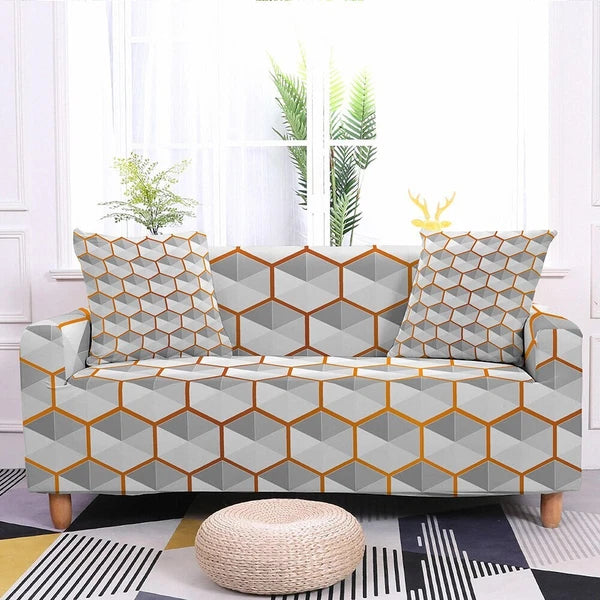 Geometric Printed Elastic Sofa Covers Seater Cover for Living Room Corner