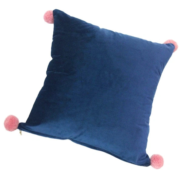 Pure Color Pillowcase Sofa Plush Cushion Cover Household Back Cushion Cover
