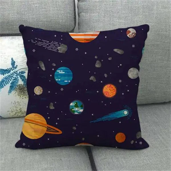 Planet Space Galaxy Planet Pillow Case Home Decorative Cushions for Sofa Room