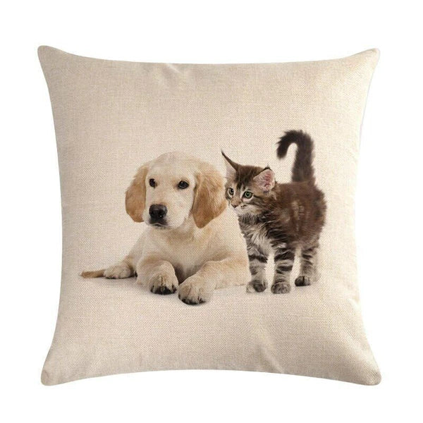 Dog Pattern Throw Pillow Cushion Cover  Home Sofa Bed Decorative