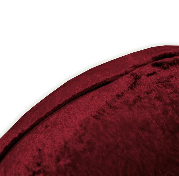 Mv25 D-Red Crushed Velvet Sofa Seat Patio Bench Box Cushion Bolster Cover/Runner
