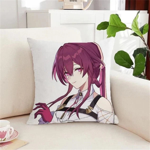 Silver Wolf Kafka Sofa Cushion Covers Honkai Star Rail Pillowcase House Decor