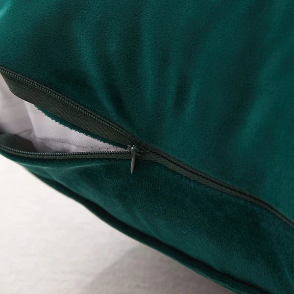Plain Velvet Cushion Covers Stripe Pillow Case for Sofa Couch Bedroom 16 Colours