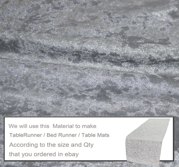 Mv03 Gray Shiny Velvet Sofa Seat Patio Bench Box Cushion Bolster Cover/Runner
