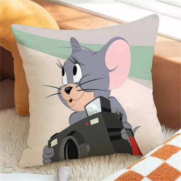 Tom Decorative Pillowcase Fall Pillow Cover for Home Decor Cushion Sofa Anime