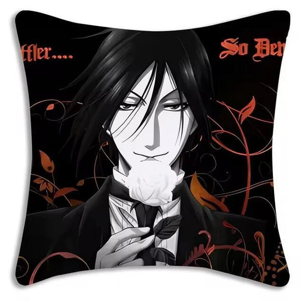 Cartoon Anime Manga Butler Pillow Covers Sofa Decor Home Printing Cushion Cover