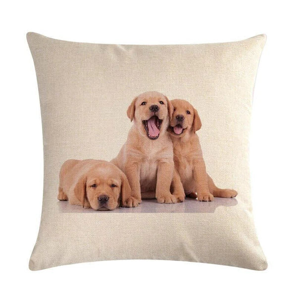 Dog Pattern Throw Pillow Cushion Cover  Home Sofa Bed Decorative