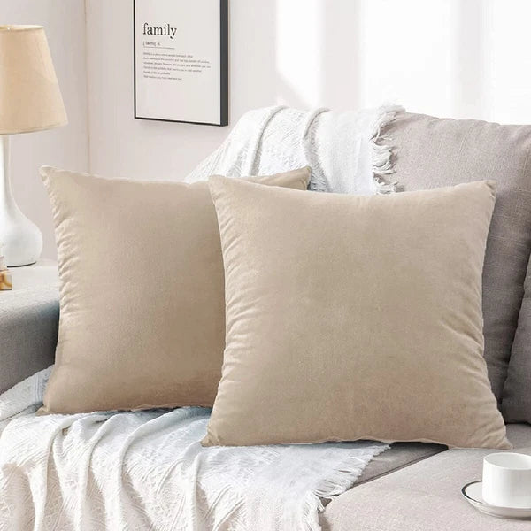 UK 16" 18" 20" 22" 24" Velvet Cushion Cover Pillow Case Home Sofa Bed Decor