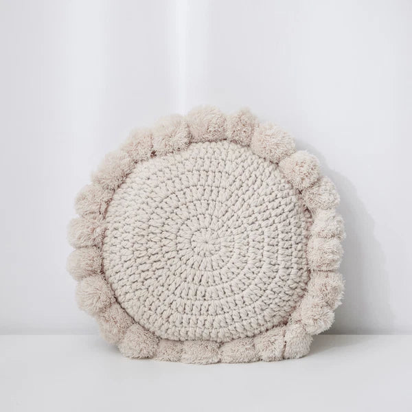 Round Seat Pad Cushion Chair Knit Waist Garden Sofa Bed Patio Floor Pillow Case