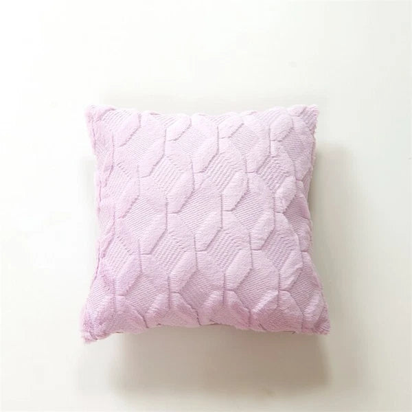 Pillow Cover Plush Solid Nordic Cushion Cover Living Room Sofa Home Decorations