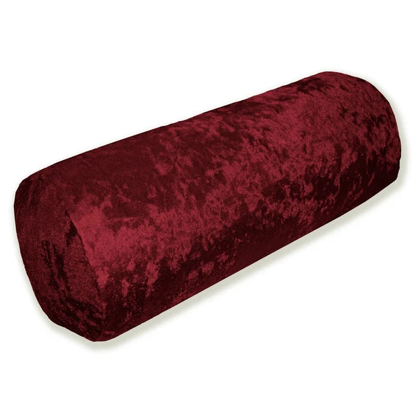 Mv25 D-Red Crushed Velvet Sofa Seat Patio Bench Box Cushion Bolster Cover/Runner