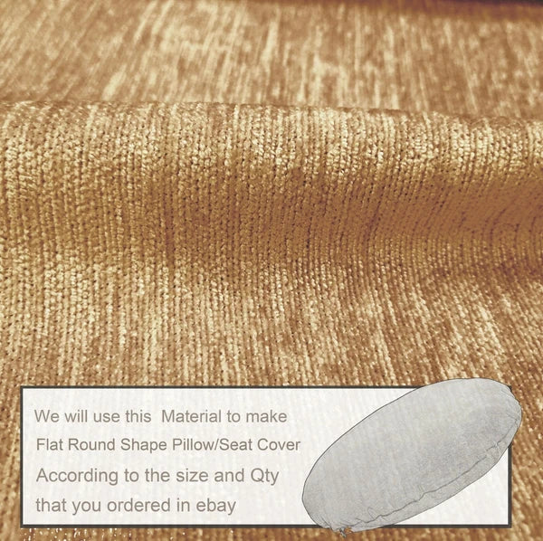 Wn15 Khaki Tan Chenille Sofa Seat Patio Bench Box Cushion Bolster Cover/Runner