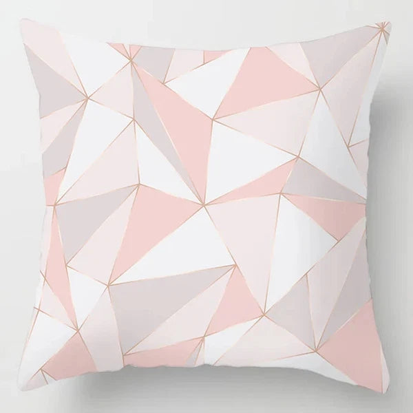 Pink Feather Pillowcase Decorative Sofa Cushion Case Bed Pillow Cover Home Decor