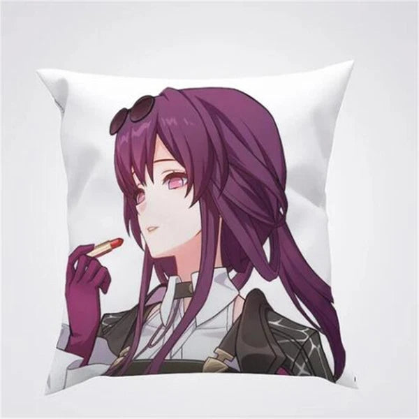 Anime Cartoon Honkai Star Rail Print Cushion Cover Sofa Home Decor Pillowcase
