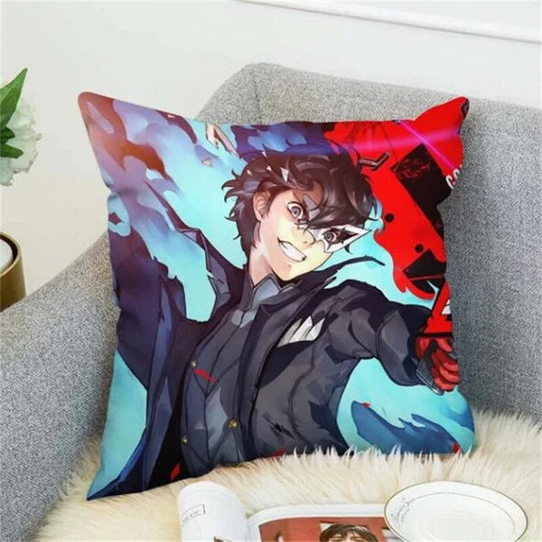 Anime Cartoon Persona 5 Print Cushion Cover Sofa Home Decor Pillowcase