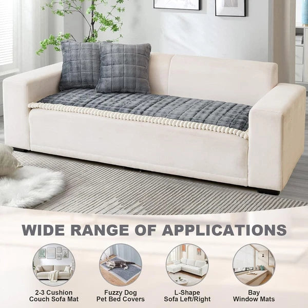 Velvet Couch Covers Sofa Cushion Protector Pets Non Slip Dog Bed Cover Pet Mat