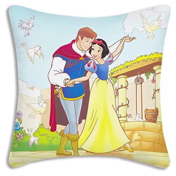 Anime princess Pillow Cover Sofa Decor Home Print Short Plush Cute Cushion Cover