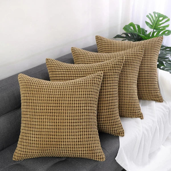 Set of 4 Throw Pillow Cases Cover Pillowcase Cushion Covers Home Sofa Bed