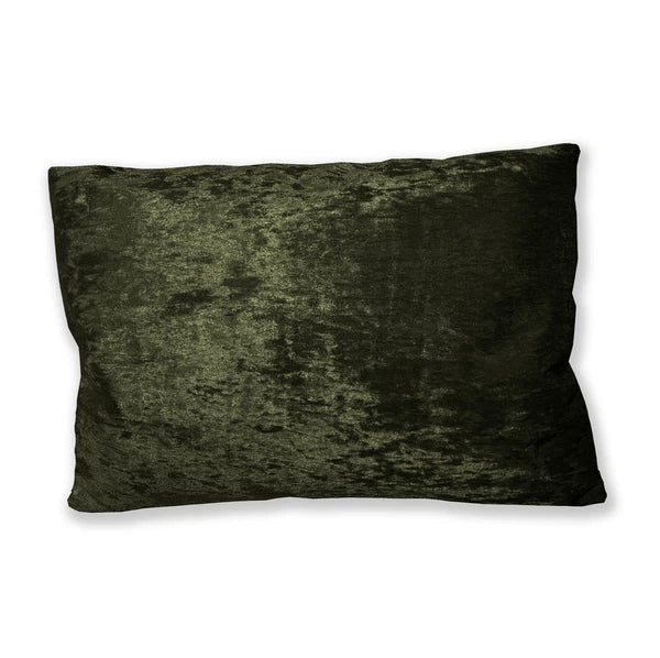 Mv34 Olive Crushed Velvet Sofa Seat Patio Bench Box Cushion Bolster Cover/Runner