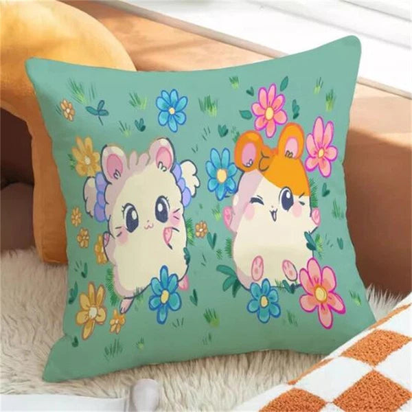 Hamtaro Pillowcases for Cushion Covers Fall Decor Anime Pillow Cover Sofa