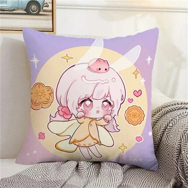 Pillowcase Children of Light Cushion Anime Cover Decorative for Short Plush Sofa