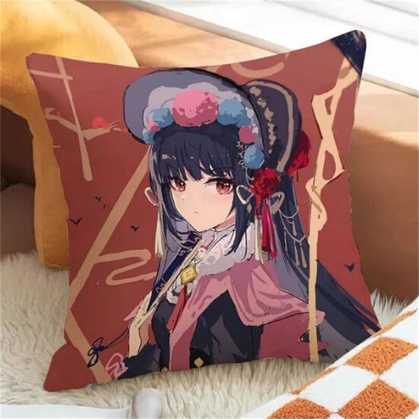 Genshin Impact Decor Cushion Cover Pilow Cases Cushion Home Decor Car Sofa