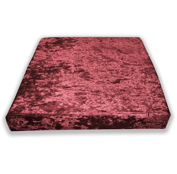Mv08 Shery-Red Crushed Velvet Sofa Seat Patio Bench Cushion Bolster Cover/Runner