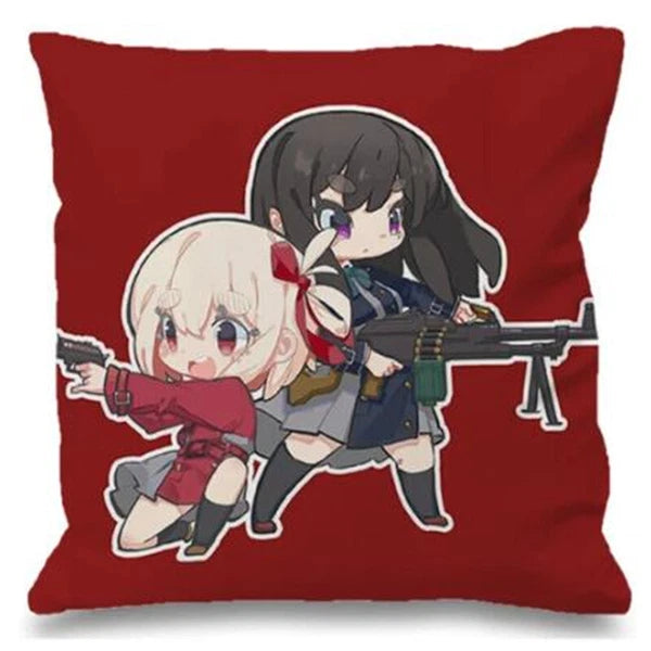 Decorative Cushions for Sofa Cover for Lycoris Recoil Bedroom Bed Pillowcase