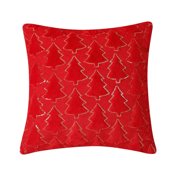 Christmas Tree Throw Pillow Cover Soft Plush Pillowcase Sofa Bed Cushion Decor